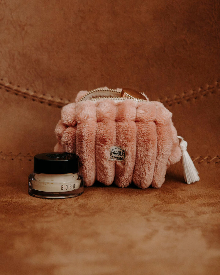 Lifestyle mini trousse minky matelassé Baby Louise pastèque - Poule House