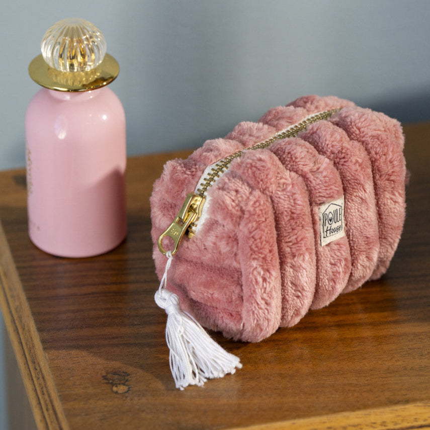 Baby Louise : Mini trousse minky matelassé - pastèque