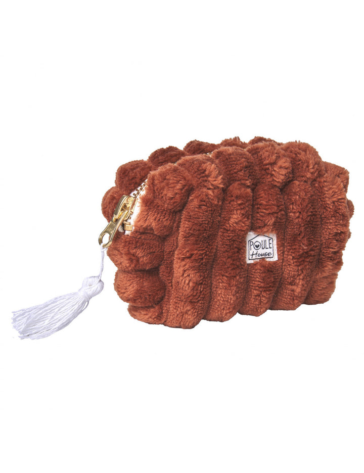 Baby Louise : Mini trousse minky matelassé - toffee