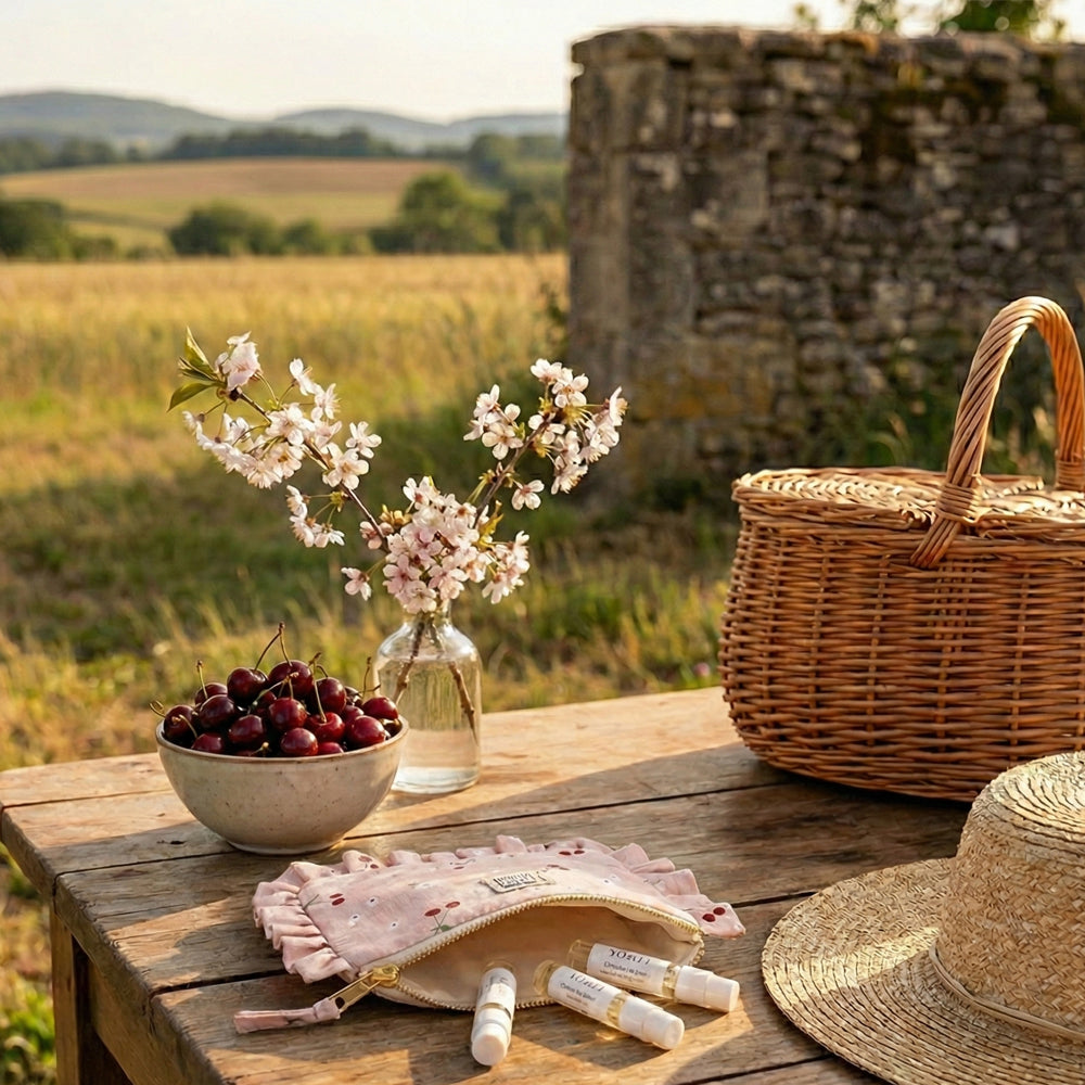 Baby Lola : Mini pochette froufrou - cerises