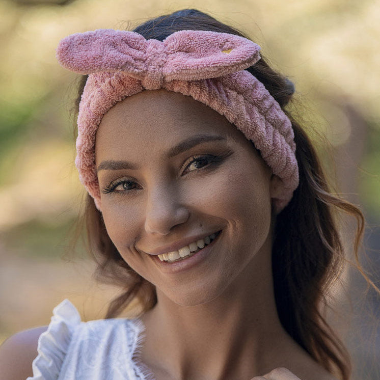 Set bandeau de soins + manchons dans pochon - terracotta