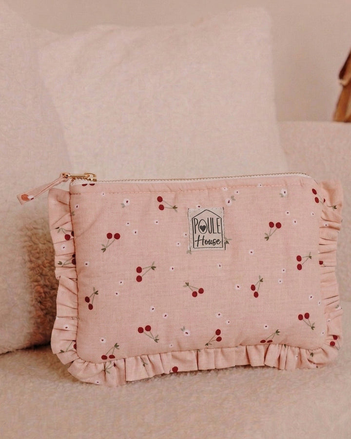 Lifestyle pochette froufrou Lola cerises - Poule House