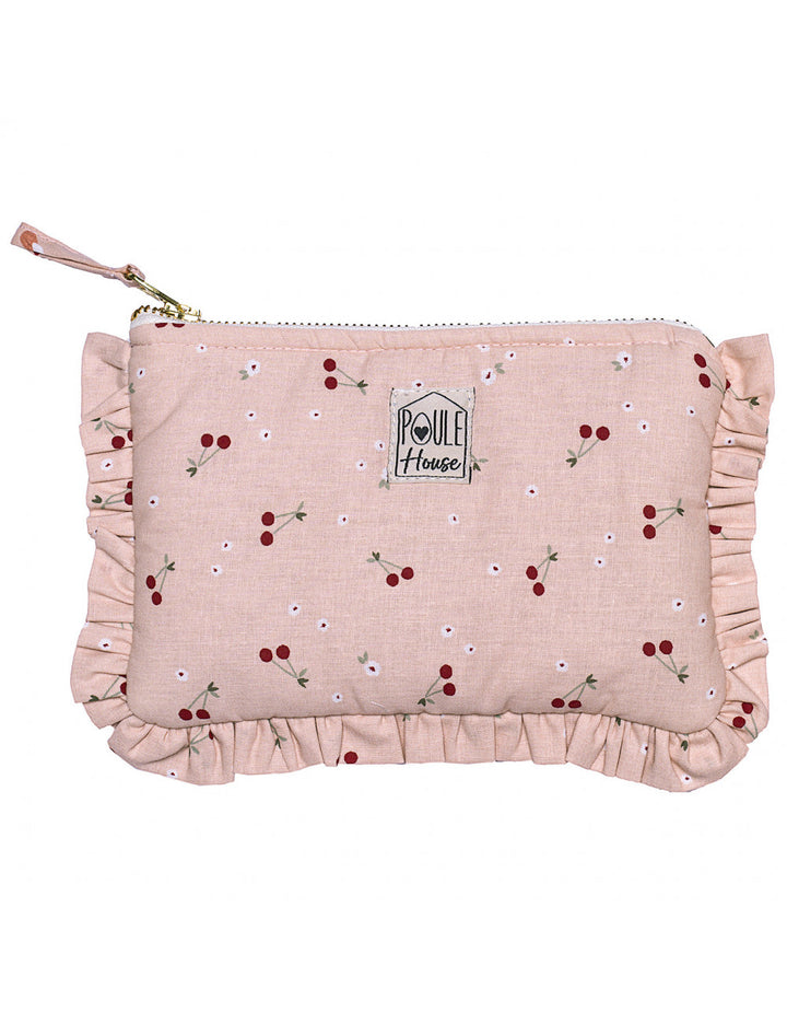 Lola : Pochette froufrou - cerises