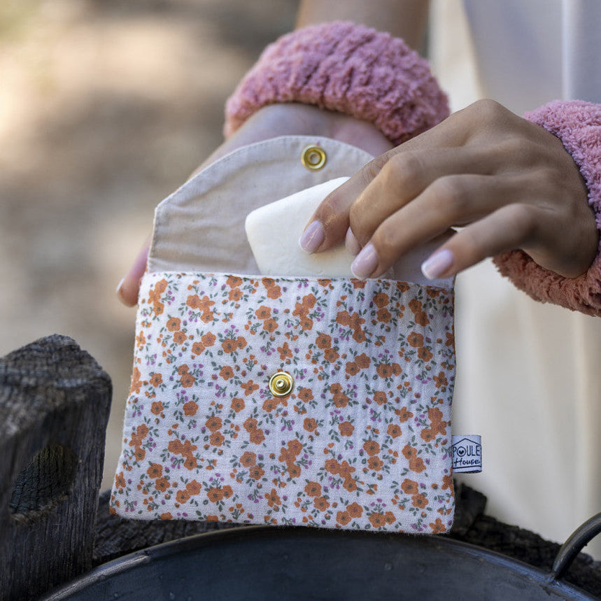 Pochette à savon imperméable - liberty