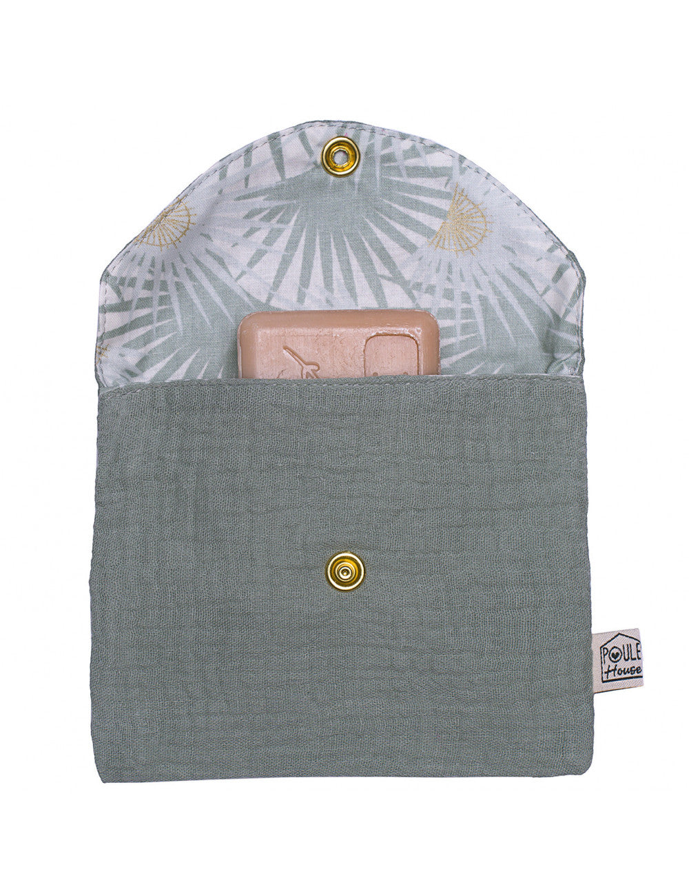Pochette à savon imperméable - sauge