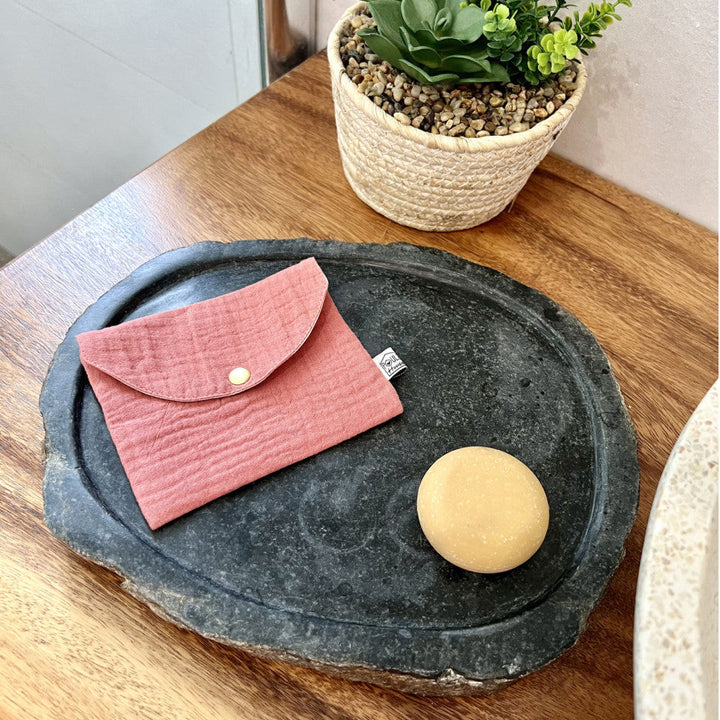 Pochette à savon imperméable - terracotta