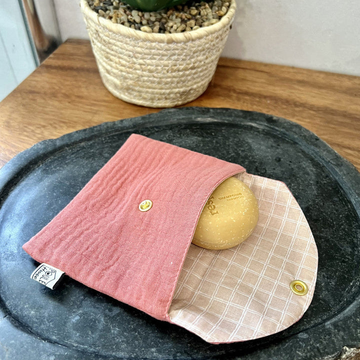 Pochette à savon imperméable - terracotta