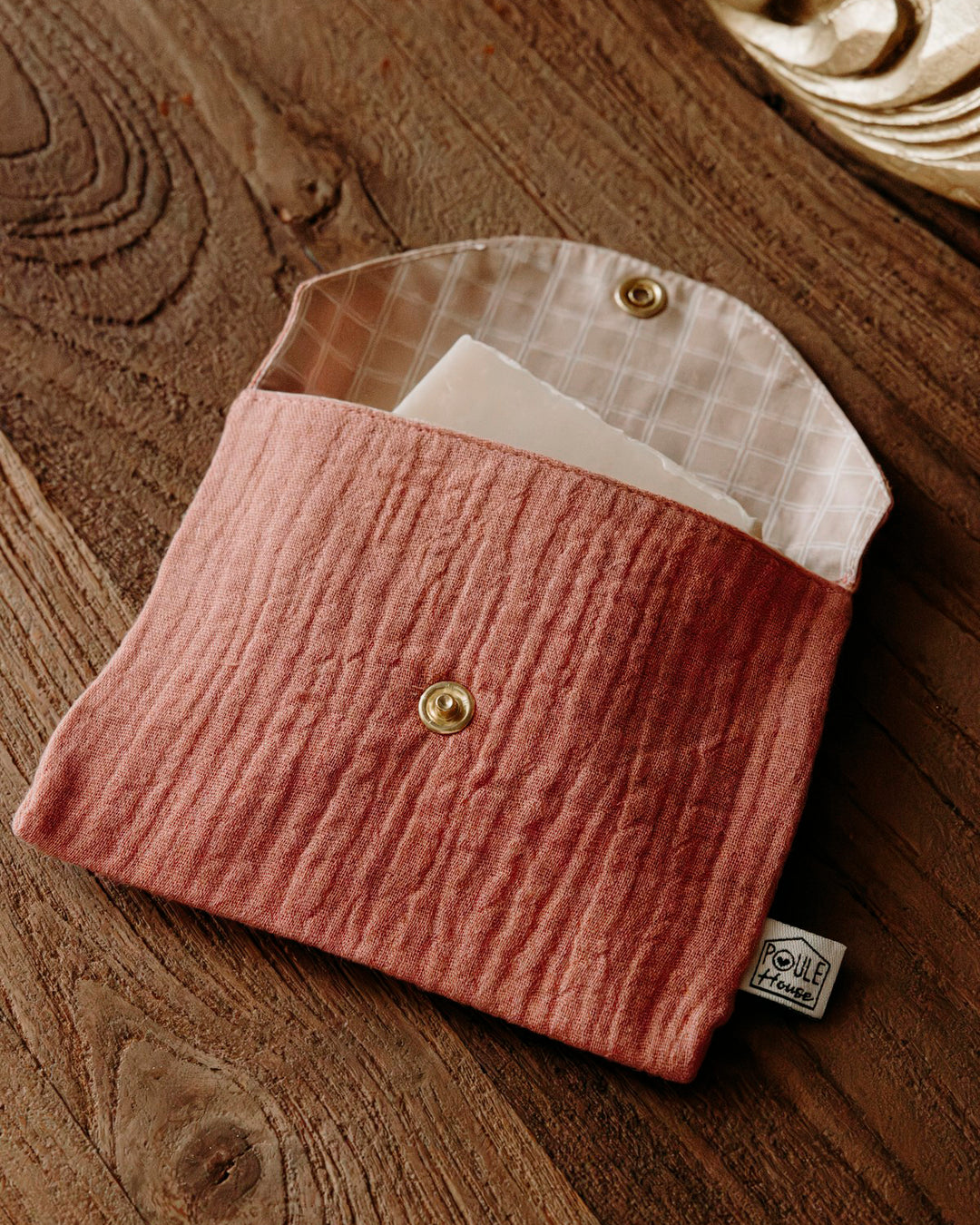 Lifestyle pochette à savon imperméable terracotta - Poule House