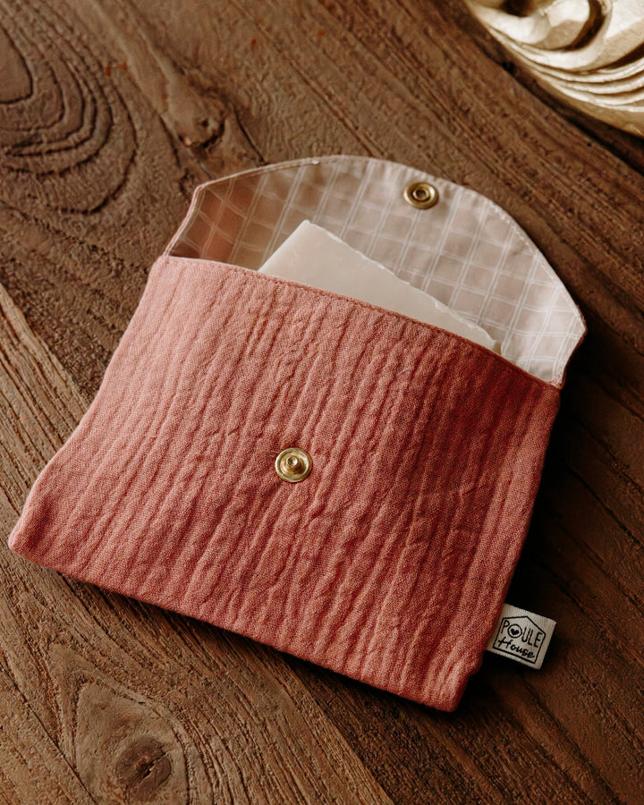 Lifestyle pochette à savon imperméable terracotta - Poule House