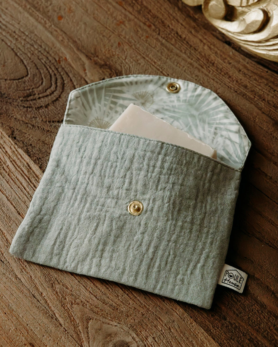 Lifestyle pochette à savon imperméable sauge - Poule House