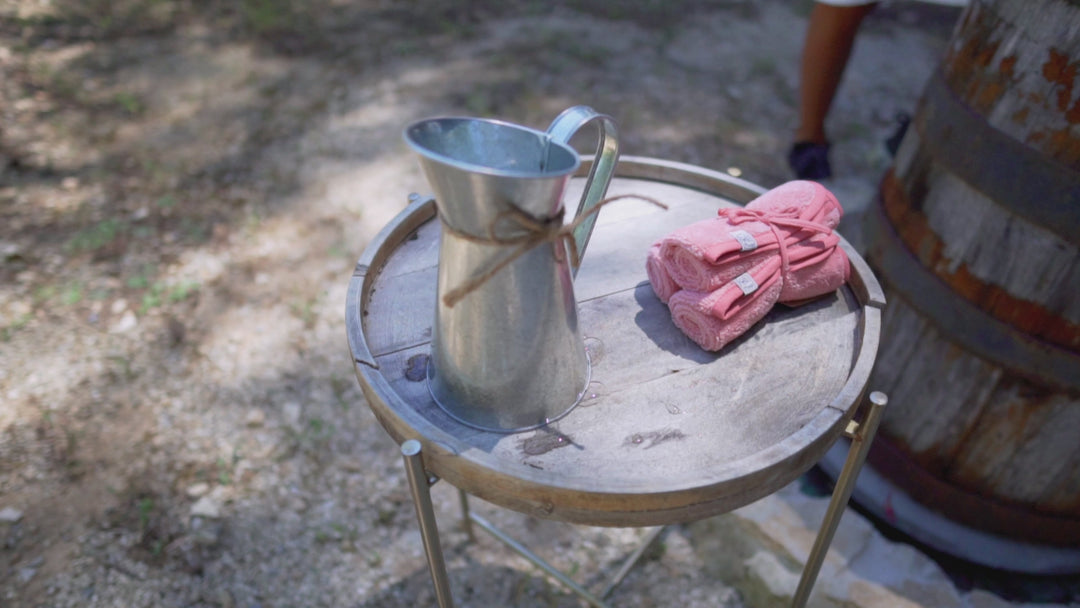 Vidéo pochette à savon et trousse imperméables liberty orange - Poule House