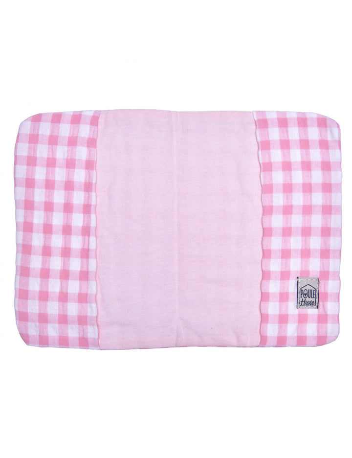 Protège-passeport - vichy rose