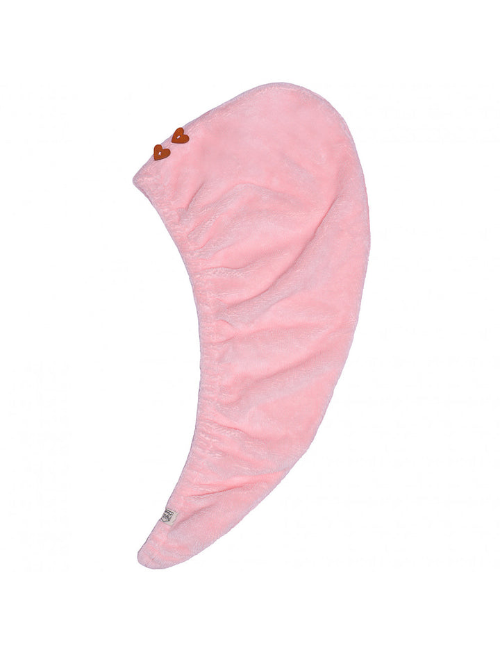Serviette turban cheveux en éponge bambou - dragée