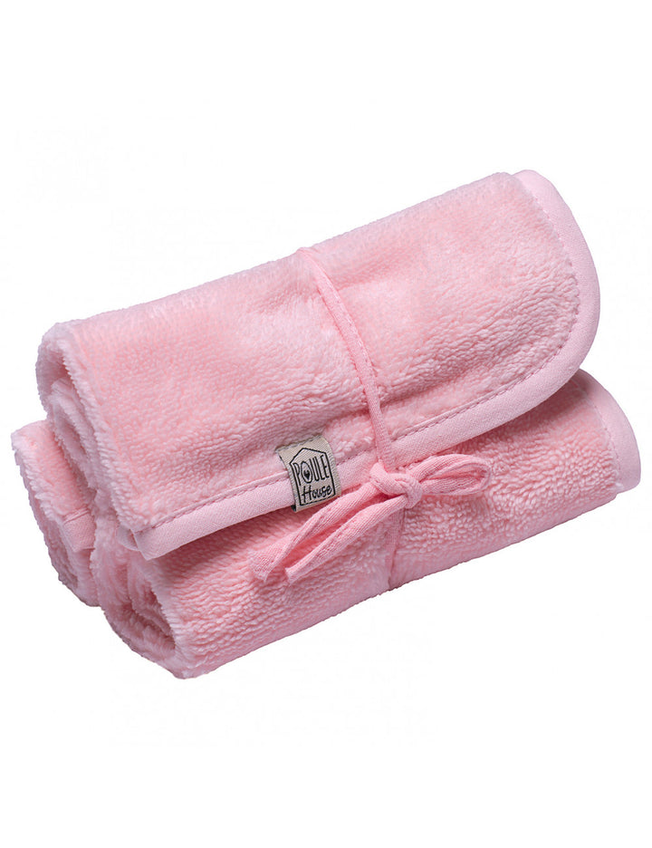 Set 3 serviettes visage éponge bambou - dragée