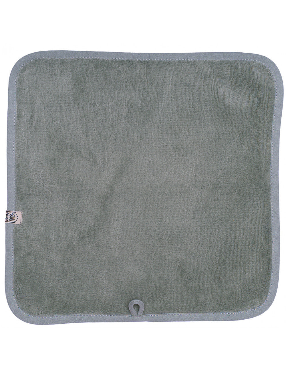 Set 3 serviettes visage éponge bambou - sauge