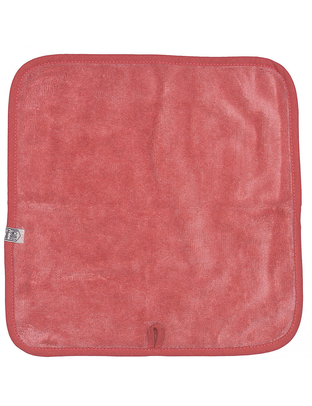 Set 3 serviettes visage éponge bambou - terracotta