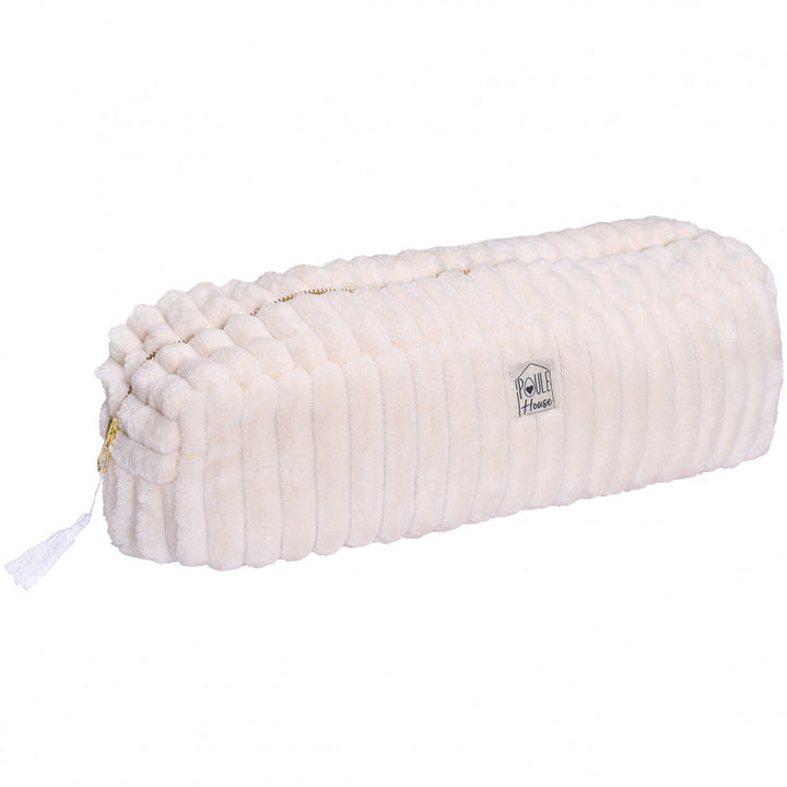Manon : Maxi trousse de coiffure minky matelassé - crème
