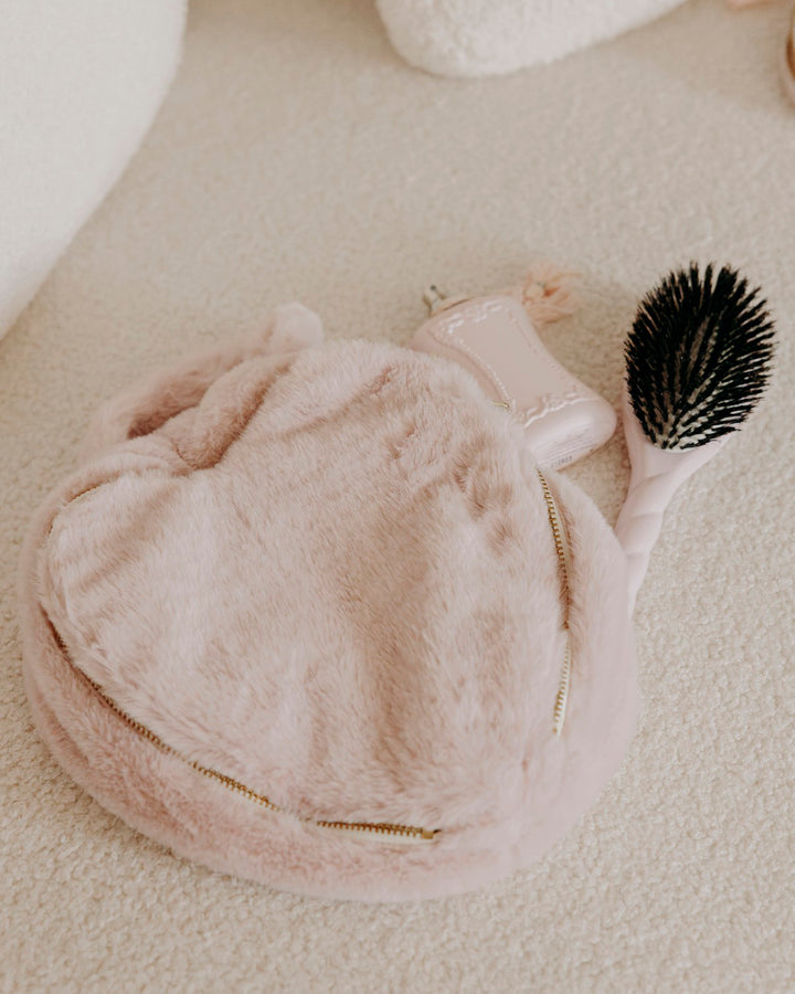 Lifestyle vanity cœur fausse fourrure Valentina angora pétale - Poule House